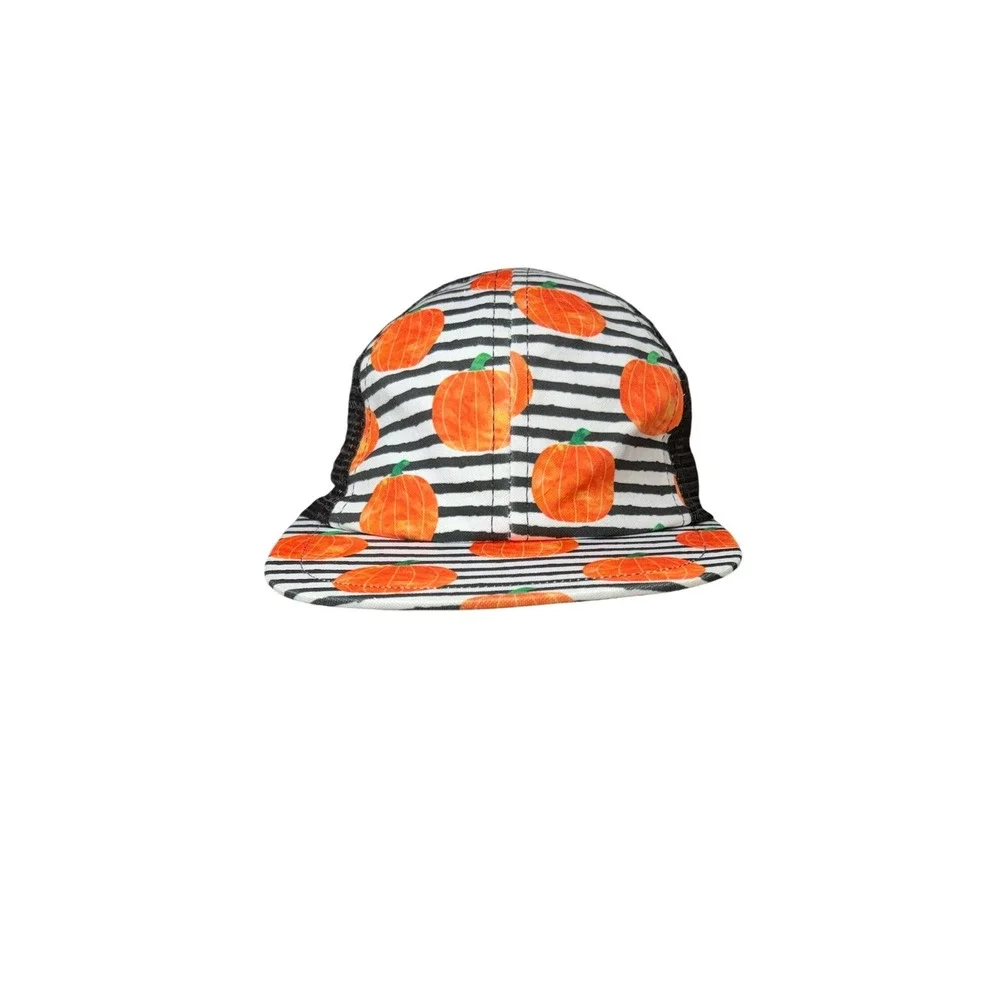 George Hats Pumpkins Black Trucker Hat Snapback Baseball Cap Youth UPF Fall